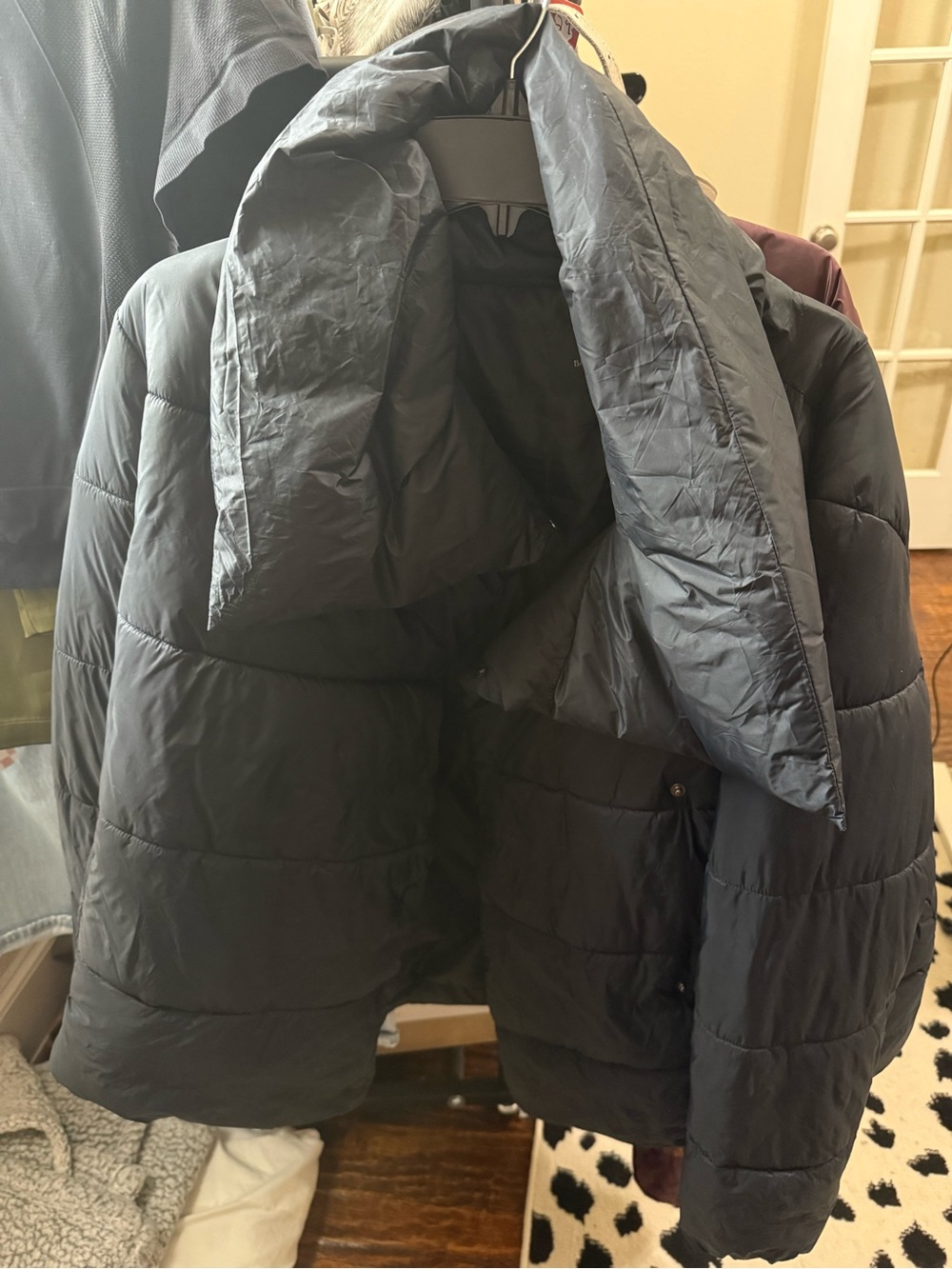 Banana Republic Black Puffer Coat